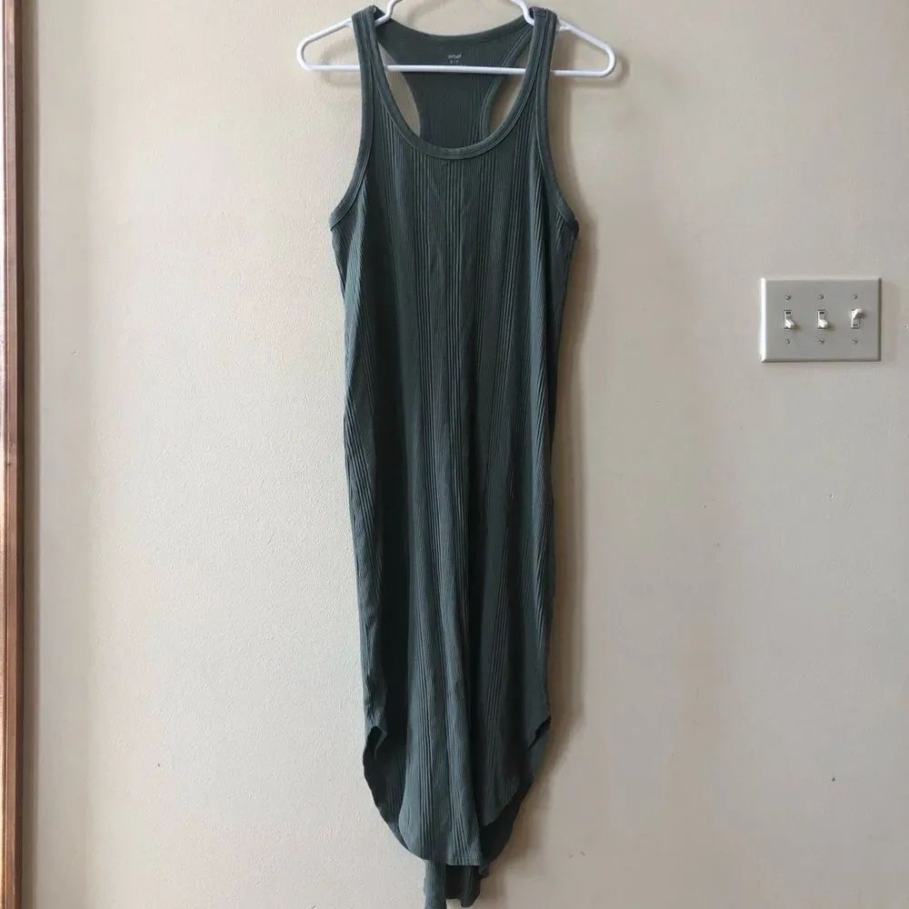 Aerie Ribbed Tank Midi Dress